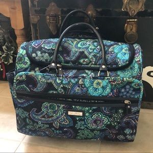 EUC VERA BRADLEY 17" Underseat Rolling LUGGAGE